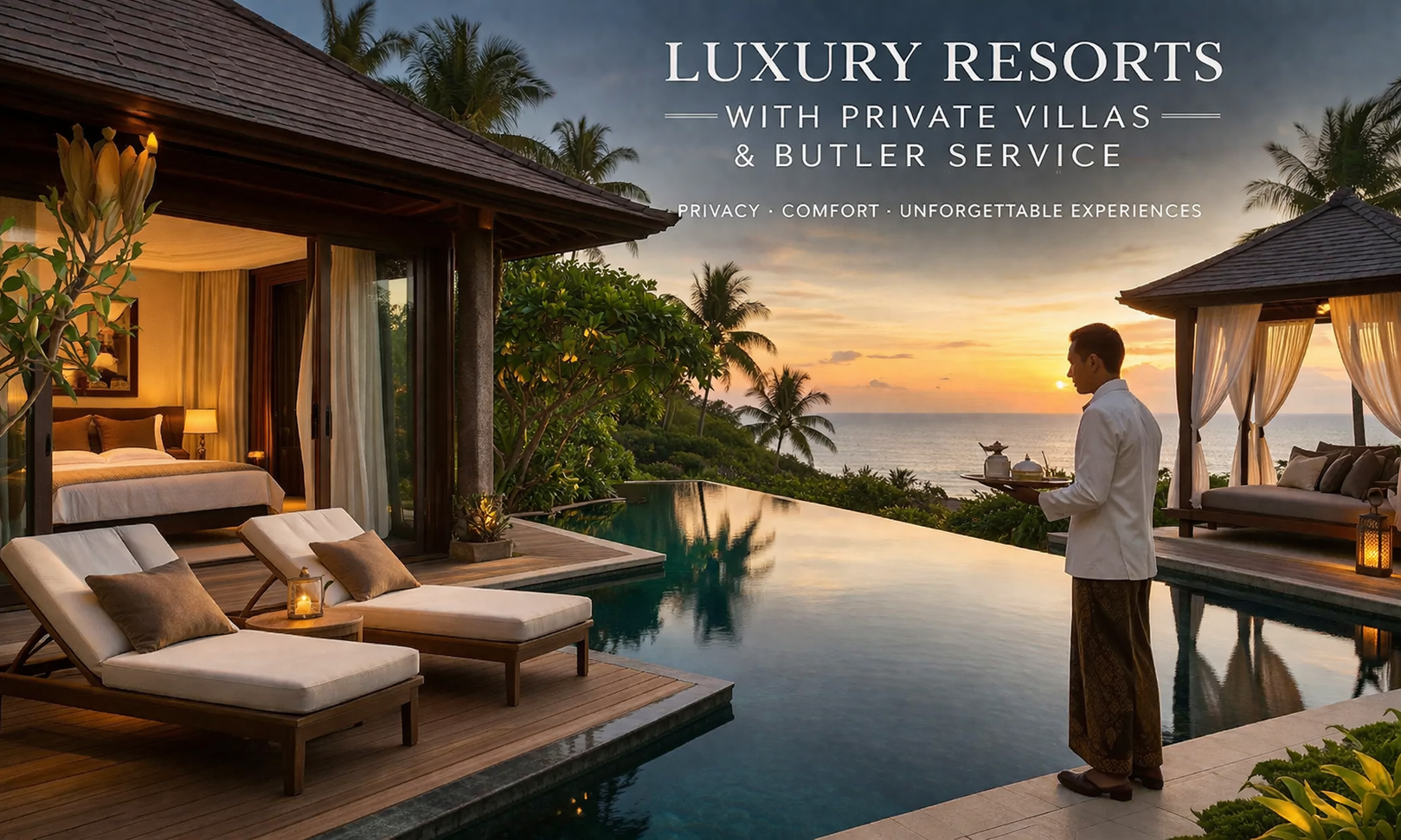 Luxury Resorts with Private Villas & Butler Service